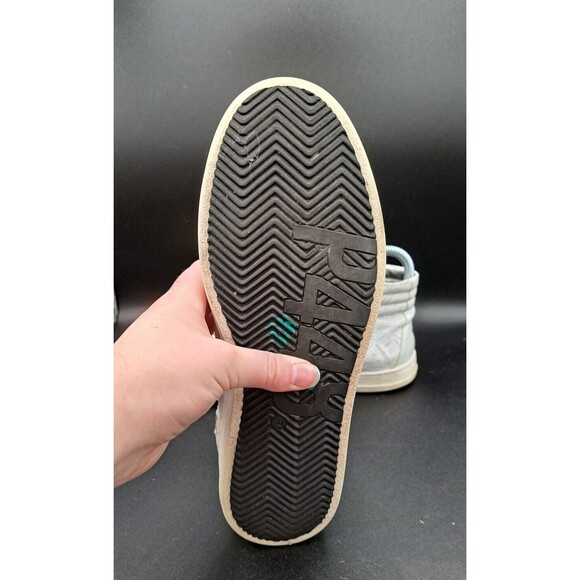 P448 Women's Palm High Top Sneaker Gold Toe Side Zip Euro 40/US 9 Designer Shoes - Picture 9 of 16